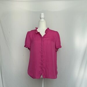 T Tahari Fuchsia Button Down Shirt